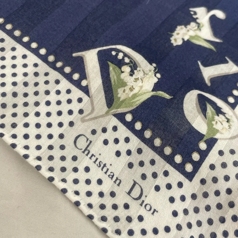 Navy blue Dior scarf